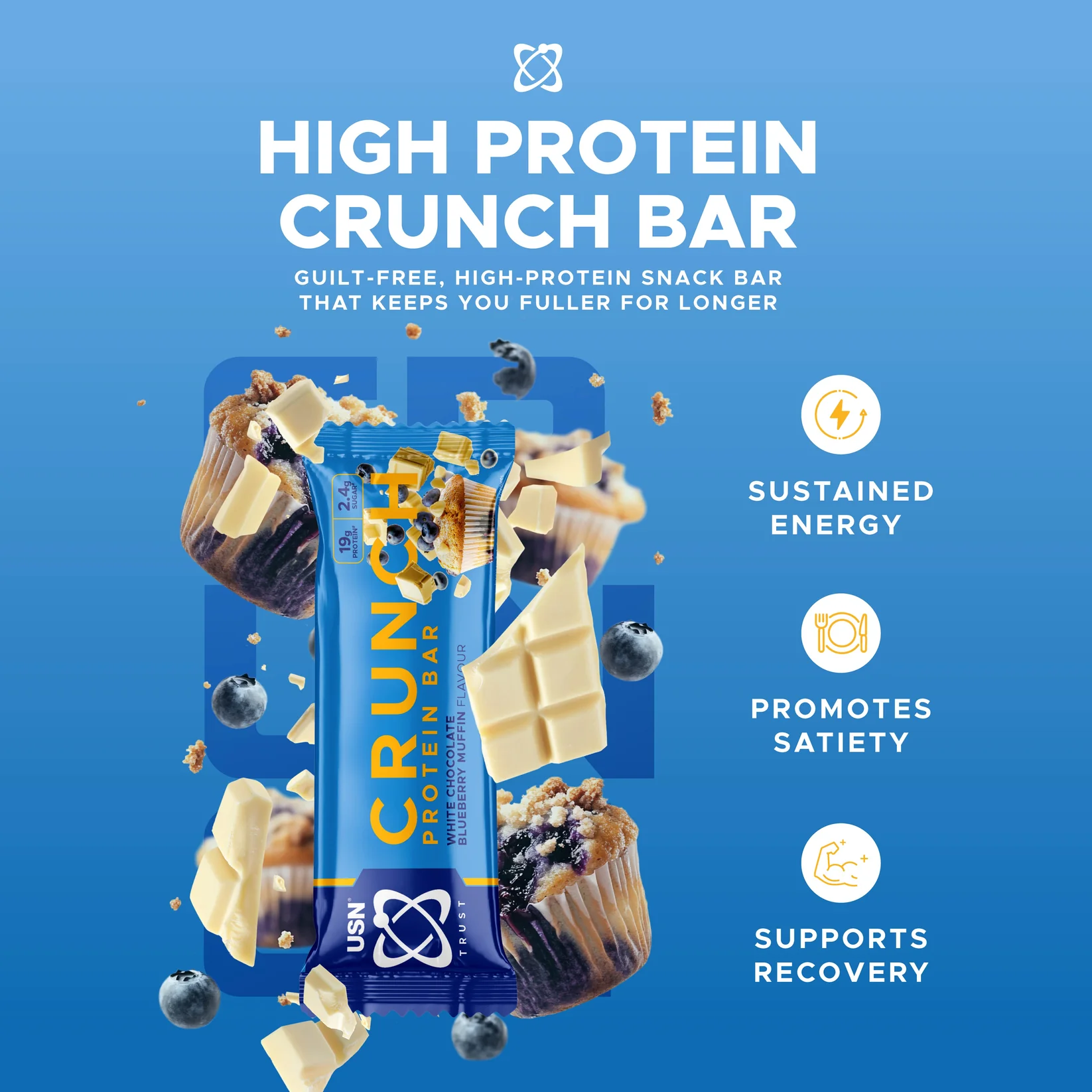 ⁦חטיף חלבון TRUST CRUNCH בודד⁩ – תמונה ⁦4⁩