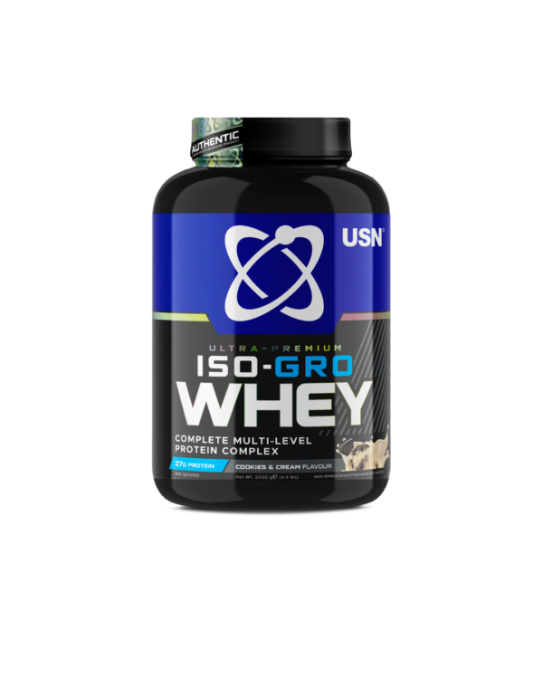 אבקת חלבון USN ISO GRO בטעם וניל עוגיות