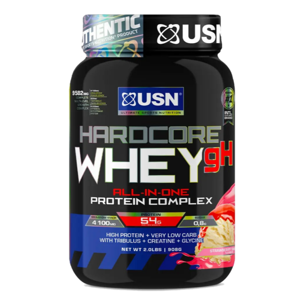 USN Hardcore Whey gH בטעם תות